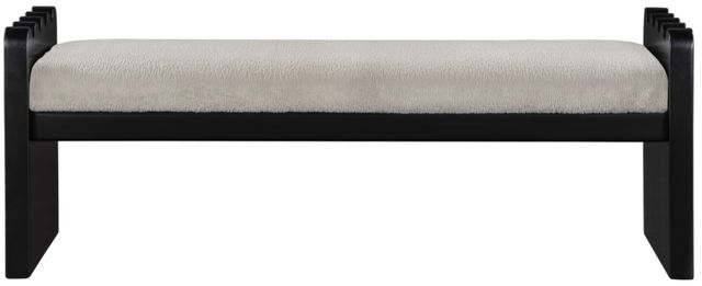 Meridian Furniture Sonia Beige/Black Bench-1