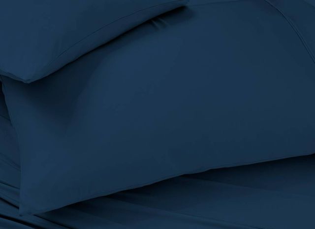 BEDGEAR® Ver-Tex Performance® 4-Piece Navy Nylon Split Head Queen Sheet Set-2
