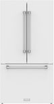 Thor Kitchen Gordon Ramsay Series 36" White French Door Counter Depth Refrigerator with Ice Maker & Stainless Steel Hardware-0