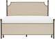 HH2 Home McArthur Beige/Bronze King Panel Bed-1