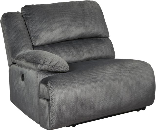 Signature Design by Ashley® Clonmel 5-Piece Charcoal Power Reclining Sectional with Armless Chairs-3