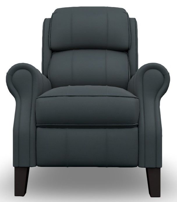 Best® Home Furnishings Customizable Joanna Leather Power High Leg Recliner with Espresso Legs-1