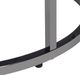 Elements International Ester Black Coffee Table with Chrome Base-3