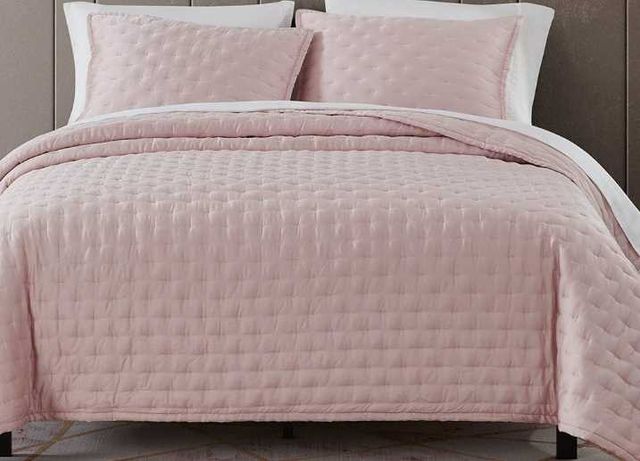 HiEnd Accents Eucalyptus 3-Piece Blush King Bedding Bundle-0