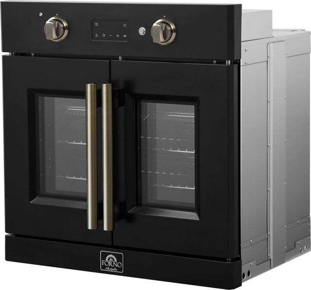 FORNO® Asti Alta Qualita 30" Black Single Electric Wall Oven -2