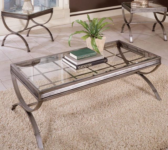 Steve Silver Co. Emerson 3-Piece Silver Occasional Table Set-1