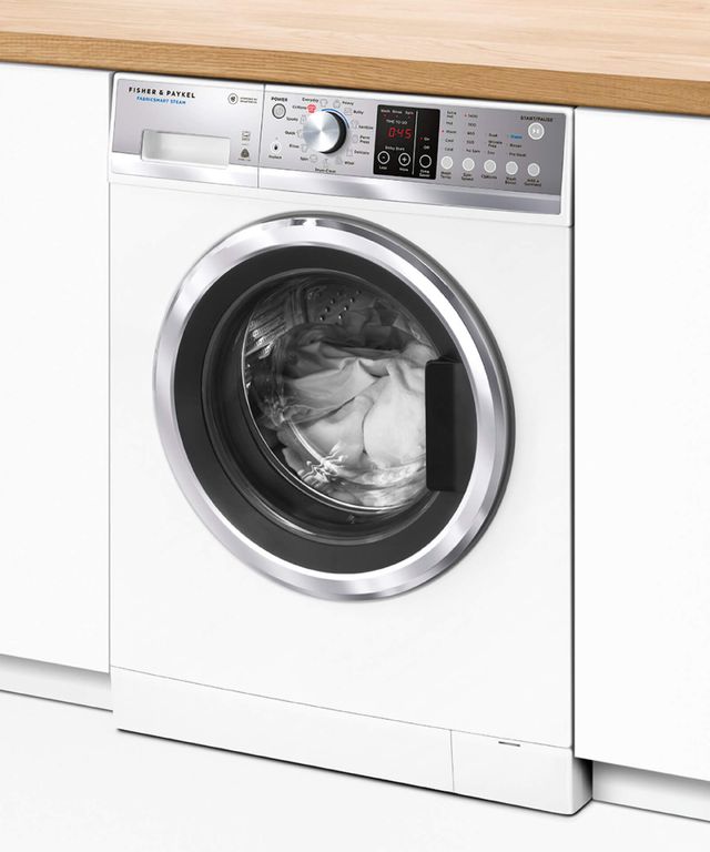 Fisher Paykel WashSmart™ 2.4 Cu. Ft. White Front Load Washer-1