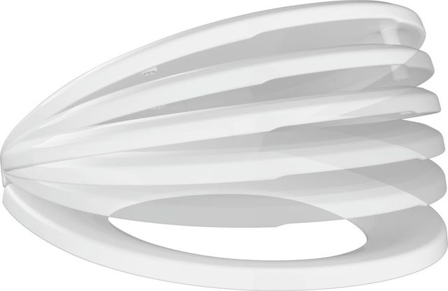 DELTA Sanborne® White Round Front Slow-Close Toilet Seat-2