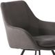 Primo™ International Dining Jordyn 2-Piece Plush Grey Dining Chair Set-4