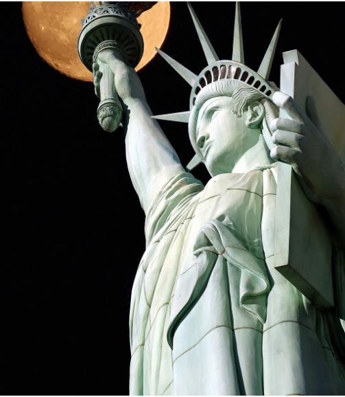 Classy Art Liberty Moonlight Wall Art-0