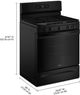 Whirlpool® 30" Black Freestanding Gas Range with Air Cooking Technology and Steam Clean-2