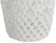 A & B Home White Cotton/Resin Lace Basket-1