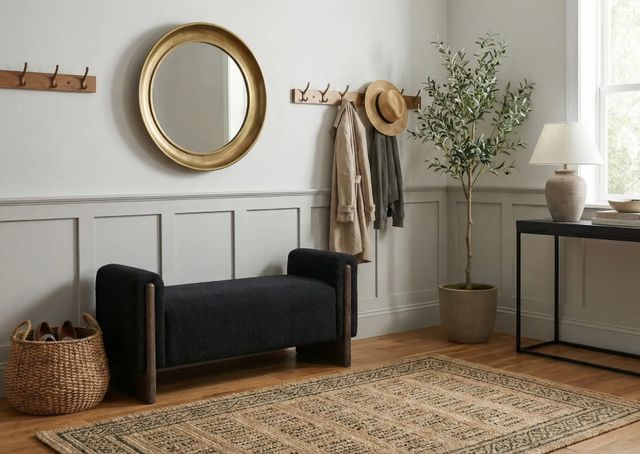 Sunny Designs™ Malibu Black/Weathered Rum Bench-1