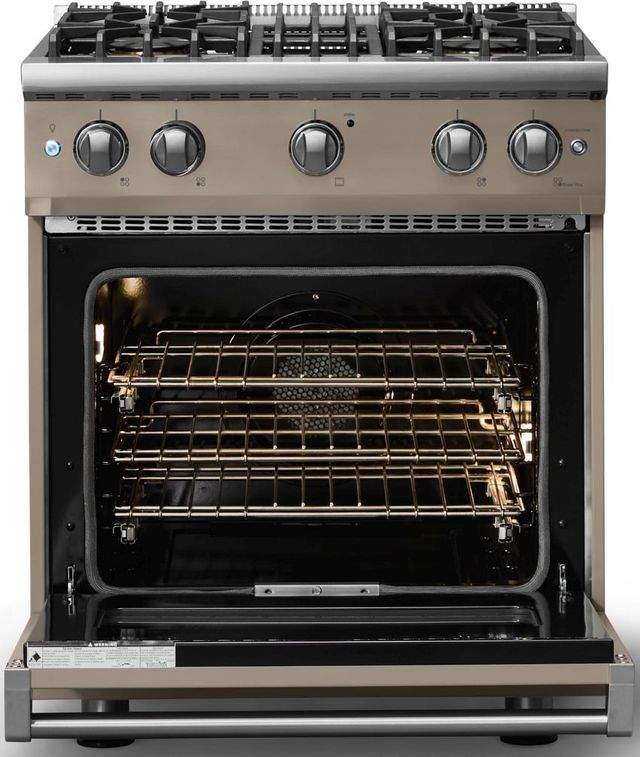 Viking® 5 Series 30" Nantucket Pro Style Gas (LP) Range with Polished Chrome Trim-1