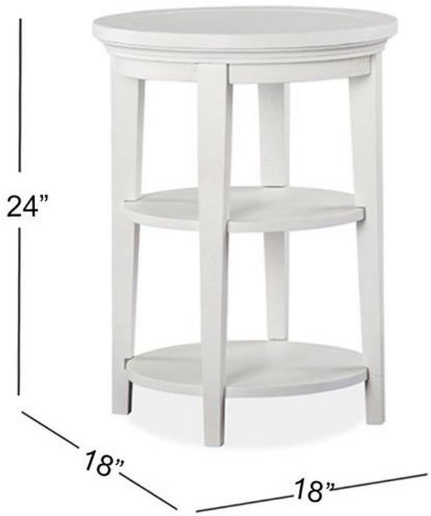 Magnussen Home® Heron Cove Chalk White Round End Table-1