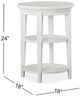 Magnussen Home® Heron Cove Chalk White Round End Table-1
