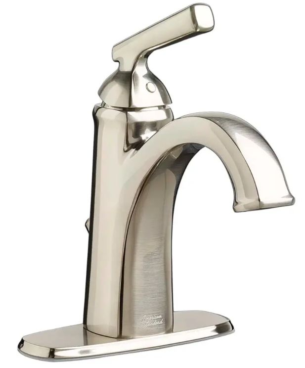 American Standard Edgemere® Brushed Nickel Single Hole Single-Handle Bathroom Faucet with Lever Handle-2