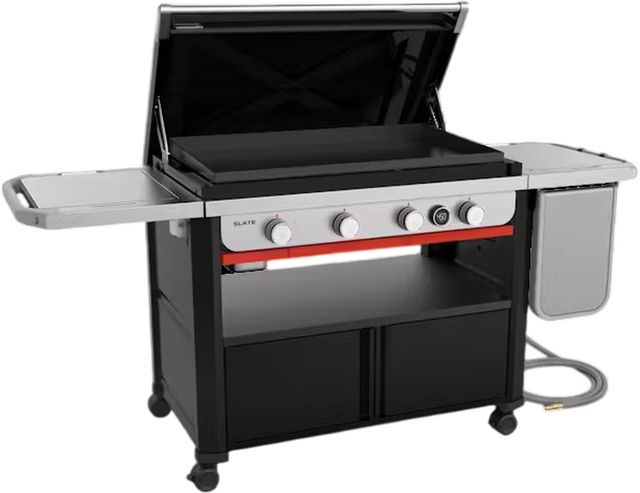 Weber® Slate® 4-Burner Black Natural Gas Freestanding Griddle-2