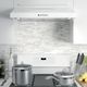GE® 30" White Under Cabinet Range Hood-2