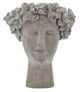 A & B Home Gray Female Head Bust Planter-1