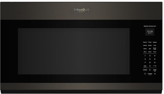 Whirlpool® 30" 2.1 Cu. Ft. Black Stainless Over the Range Microwave-0
