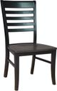 John Thomas Furniture® Cosmopolitan Roma Black/Coal Dining Side Chair-0