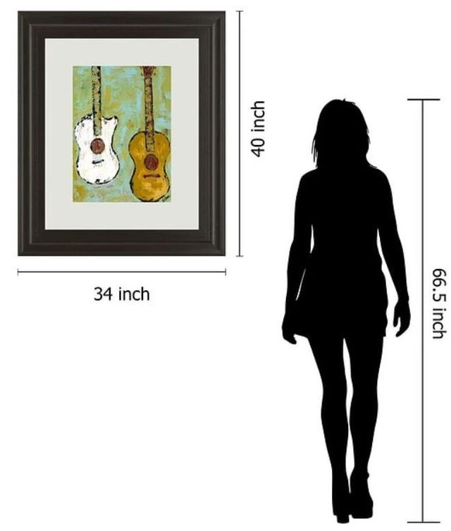 Classy Art Six Strings IIl by Deann Herbert Framed Print Wall Art-3