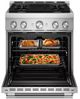 KitchenAid® 30" Stainless Steel Pro Style Gas Range with No Preheat Air Fry Mode-1