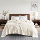 Olliix by Madison Park 100% Certified Egyptian Cotton Ivory Full/Queen Blanket-3