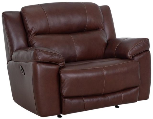 Franklin™ Lancaster Capri Chestnut Leather Power Rocker Recliner-0