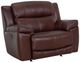 Franklin™ Lancaster Capri Chestnut Leather Power Rocker Recliner-0