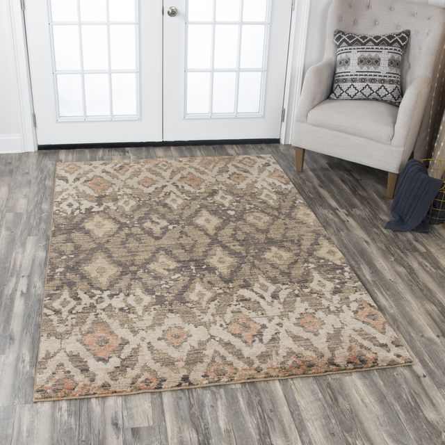Rizzy Home Gossamer Brown 2'6" x 10' Runner Rug-2