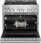 JennAir® NOIR™ 36" Stainless Steel Pro Style Natural Gas Range-2