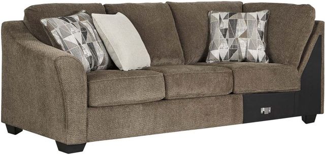 Benchcraft® Graftin 3-Piece Teak Left-Arm Facing Sectional with Chaise-1