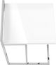 Monarch Specialties Inc. Glossy White 25"H Accent Table with Silver Base-1