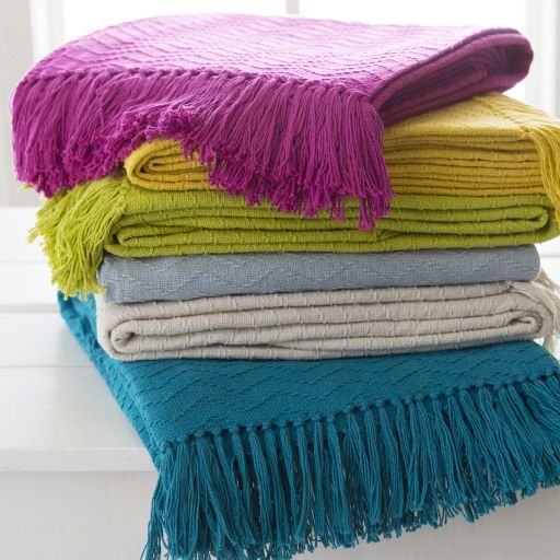 Surya Thelma Teal 50"x60" Throw Blanket-2