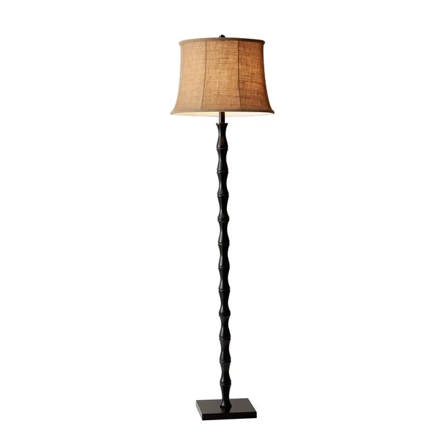 Adesso® Stratton Black Floor Lamp-0