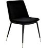 TOV Furniture Evora Black Velvet Chair-0