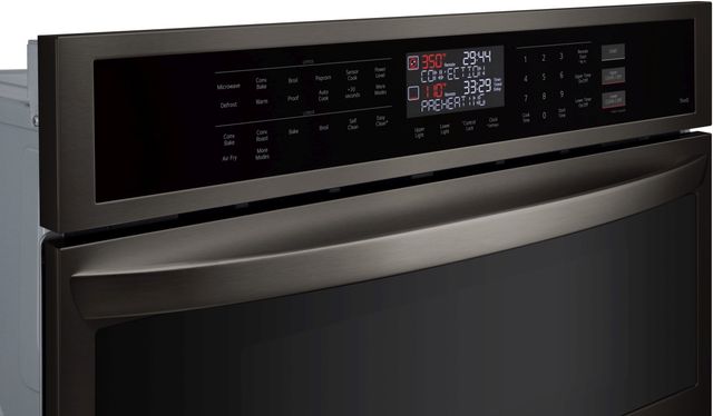 LG 30” PrintProof® Black Stainless Steel Electric Built In Oven/Microwave Combo-3