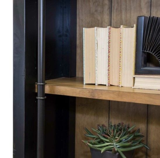 Martin Furniture Toulouse 2-Piece Aged Ebony Bookcase-1
