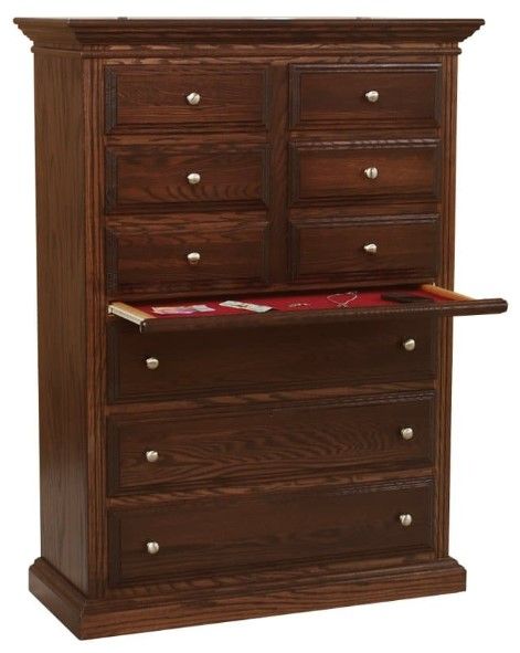 Wolfcraft Furniture McKinley Brown Chest with Pull Tray-0
