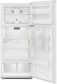 Whirlpool® 28" 16.3 Cu. Ft. White Top Freezer Refrigerator-1