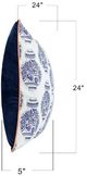 Stylecraft Tinck Dark Blue/Blue Throw Pillow-4