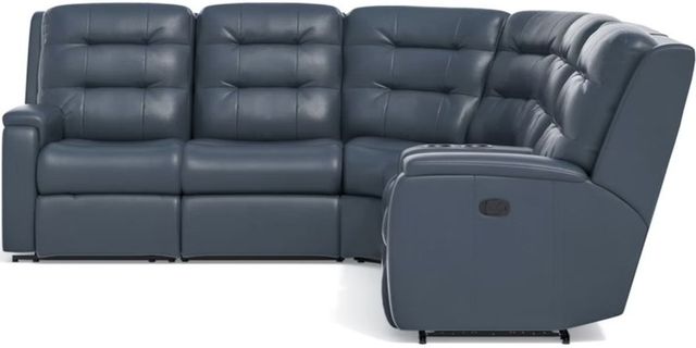 Flexsteel® Arlo Blue Reclining Sectional-1