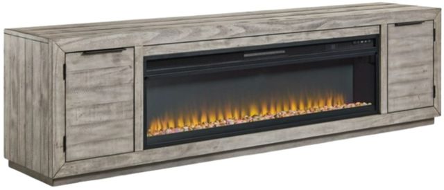 Signature Design by Ashley® Naydell Gray TV Stand with Electric Fireplace-0