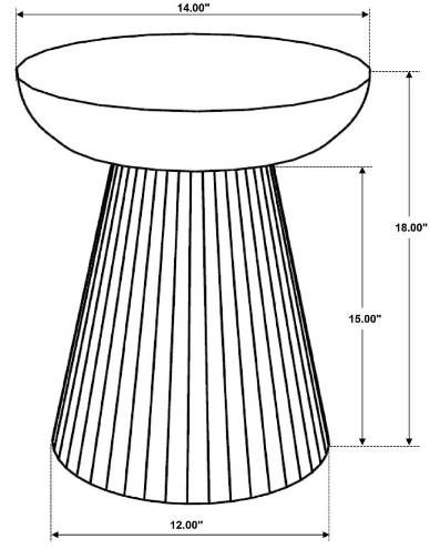 Coaster® Aureo Wild Honey Side Table-3
