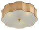 Currey & Company Wexford Antique Brass Flush Mount Light-1
