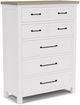Riverside Furniture Cora Cloud/Fog 5-Drawer Chest-0