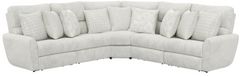 Catnapper® Majesty 3-Piece White Curved Power Reclining Sectional