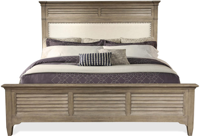 Riverside Furniture Myra Queen Natural Upholstered Bed -0